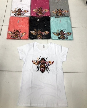 Bluzka damska na krótki rękaw - Turecka (M-XL) DH17575
