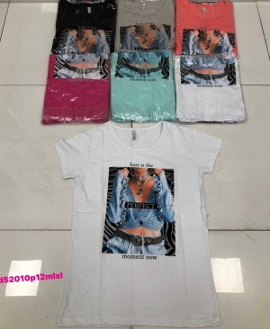 Bluzka damska na krótki rękaw - Turecka (M-XL) DH17622