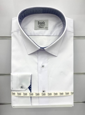 Koszule męskie na długi rękaw Slim Fit z elastanem - Tureckie (S/M-2XL/3XL) TPA2360