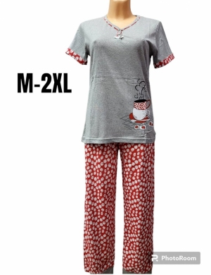 Piżama damska na krótki rękaw (M-2XL) TP4818