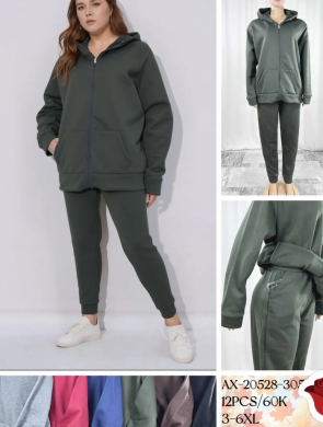 Komplet damskie na długi rękaw (3XL-6XL) NG5666