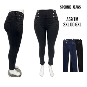 Spodnie materiałowe damskie (2XL-6XL) DH2352