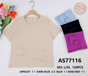 Bluzka damska na krótki rękaw (M/L-L/XL) DH14863