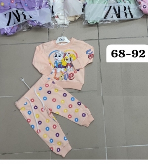 Komplet dziewczęce na długi rękaw (68-92) NG668