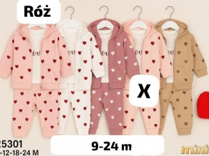 Komplet dziewczęcy 3 częściowy (9-24msc) NG3474