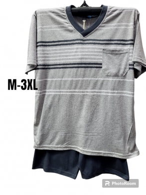 Piżamy męskie na krótki rękaw (M-3XL) TP8368