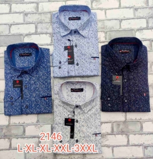 Koszule męskie na długi rękaw - Tureckie (L-3XL) DN15679