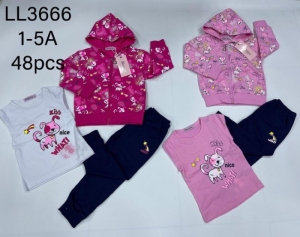 Komplet dziewczęcy 3 częściowy (1-5) NG2975