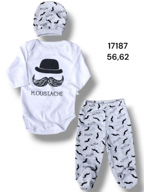 Komplet niemowlęcy na długi rękaw (56-82) NG718