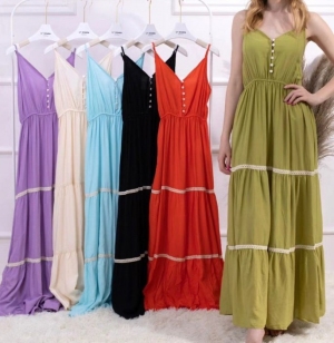Sukienki damskie bez rękaw (XL-2XL,3XL-4XL) TP15906
