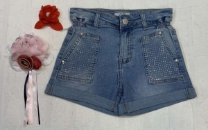 Spodenki dziewczięce jeansowe (4-14 lat) TP6845