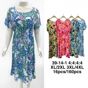 Sukienka damska na krótki rękaw (XL-4XL) DH17725