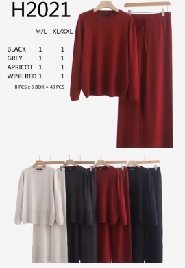 Komplet damski na długi rękaw (M-2XL) NG963