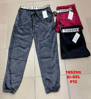Spodnie welurowe damskie (XL-6XL) TPA1563
