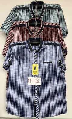 Koszule męskie na krótki rękaw (M-4XL) TP8160