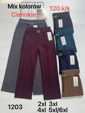 Spodnie materiałowe damskie (2XL-6XL) NG423