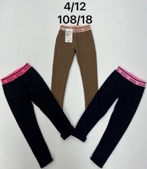 Legginsy dziewczęce ocieplane (116-146) NG4053