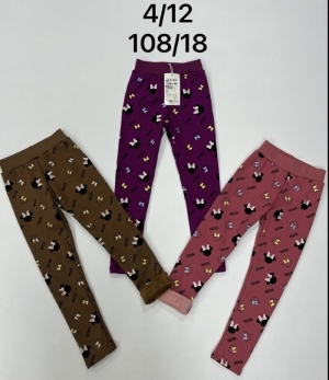 Legginsy dziewczęce ocieplane (116-146) NG4055