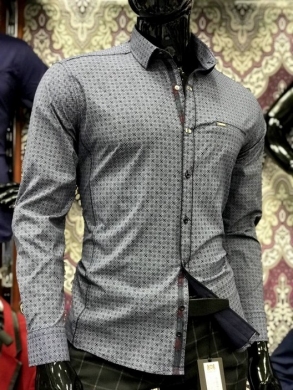Koszule męskie na długi rękaw - Tureckie (M-3XL) TP30067