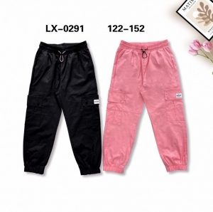 Spodnie materiałowe dziewczęce (122-152) TP3917