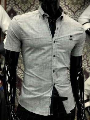 Koszule męskie na krótki rękaw - Tureckie (M-3XL) TP6978