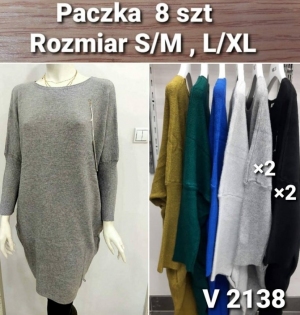 Sukienki damskie długi rękaw - Chińskie (S/M-L/XL) TP425
