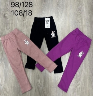 Legginsy dziewczęce ocieplane (98-128) NG4044