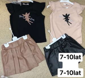 Komplet dziewczęce na krótki rękaw (7-10lat) NG688