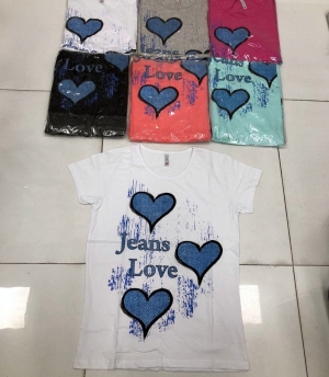 Bluzka damska na krótki rękaw - Turecka (M-XL) DH17600