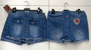 Szorty dziewczęce jeansowe (8-16) TPA6518