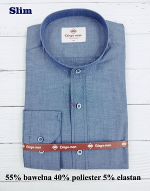 Koszule męskie na długi rękaw SLIM - Tureckie (M-2XL) TP12074