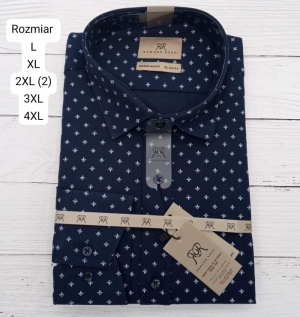 Koszule męskie na długi rękaw - Tureckie (L-4XL) DH16030