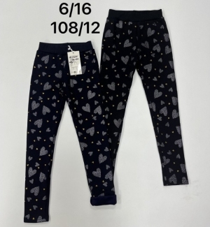Legginsy dziewczęce ocieplane (6-16) NG4048