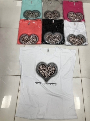 Bluzka damska na krótki rękaw - Turecka (2XL-4XL) DH17634