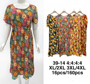 Sukienka damska na krótki rękaw (XL-4XL) DH17726
