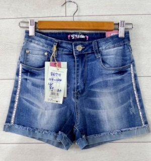 Szorty dziewczęce jeansowe (134-164) DN5655