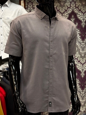 Koszule męskie na krótki rękaw REGULAR - Tureckie (2XL-6XL) DH14785