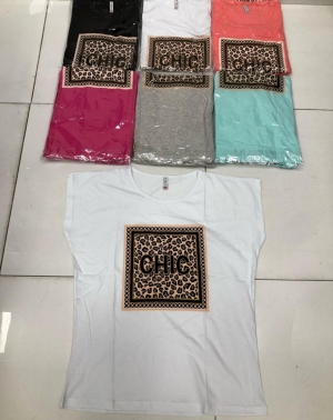 Bluzka damska na krótki rękaw - Turecka (2XL-4XL) DH17648
