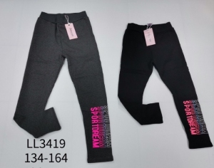 Legginsy dziewczęce ocieplane (134-164) NG3897