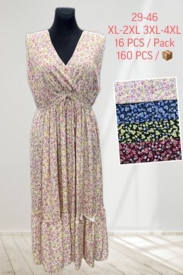 Sukienka damska bez rękawów (XL-4XL) TP4576