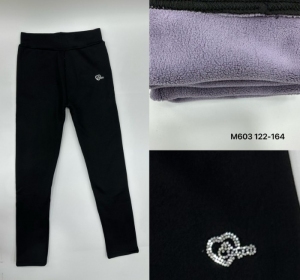 Legginsy dziewczęce ocieplane (122-164) NG3329