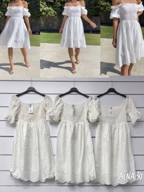 Sukienki damskie krótki rękaw -Włoskie (Standard) TP14139