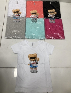 Bluzka damska na krótki rękaw - Turecka (M-XL) DH17564