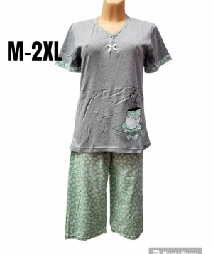 Piżama damska na krótki rękaw (M-2XL) TP4817