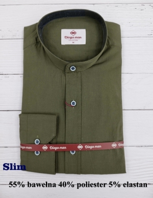 Koszule męskie na długi rękaw SLIM - Tureckie (M-2XL) TP12076