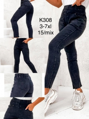 Spodnie materiałowe damskie (3XL-7XL) TP5332