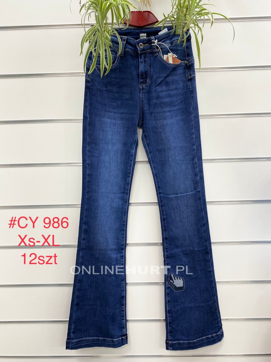 Spodnie jeansowe damskie (XS-XL) TP18078