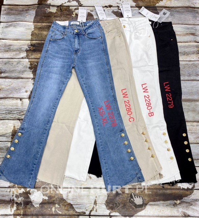 Spodnie jeansowe damskie (XS-XL) TP9109