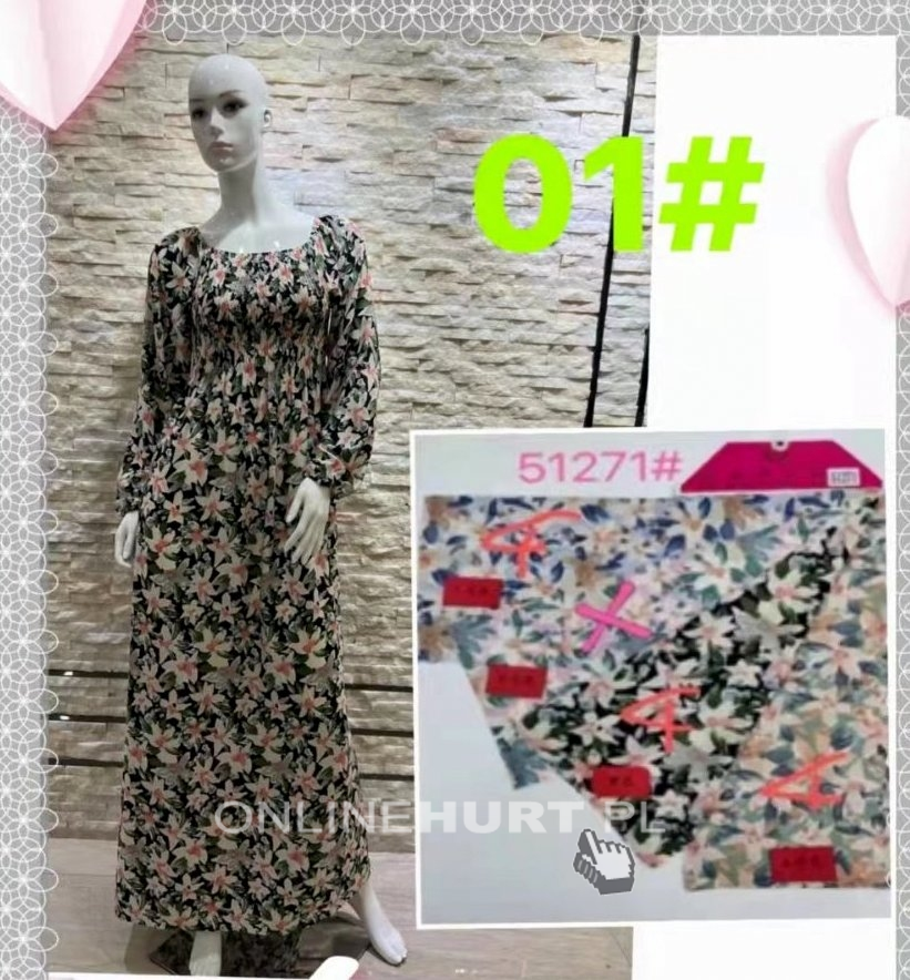 Sukienki damskie długi rękaw - Chińskie (M-2XL) TP1319