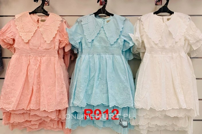 Sukienki dziewczęce krótki rękaw (4-14 lat) TP12365